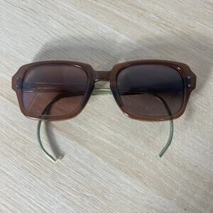 Vintage Romco 4 1/2 - 6 1/2 USS 52-20 Eyeglasses Wire Arms READ DESC Frame Brown